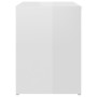 Mesitas de noche 2uds contrachapada blanco brillante 40x30x40cm de vidaXL, Mesitas de noche - Ref: Foro24-806341, Precio: 44,...