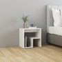 Nachttische, 2 Einheiten, glänzend weißes Sperrholz, 40 x 30 x 40 cm von vidaXL, Nachttische - Ref: Foro24-806341, Preis: 44,...