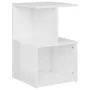 Bedside table made of glossy white plywood, 35x35x55 cm by vidaXL, Nightstands - Ref: Foro24-806358, Price: 33,95 €, Discount: %