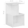 Bedside table made of glossy white plywood, 35x35x55 cm by vidaXL, Nightstands - Ref: Foro24-806358, Price: 33,95 €, Discount: %