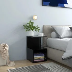 Nightstands 2 pcs black plywood 35x35x55 cm by vidaXL, Nightstands - Ref: Foro24-806349, Price: 49,20 €, Discount: %
