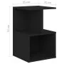 Mesitas de noche 2 uds madera contrachapada negro 35x35x55 cm de vidaXL, Mesitas de noche - Ref: Foro24-806349, Precio: 49,20...