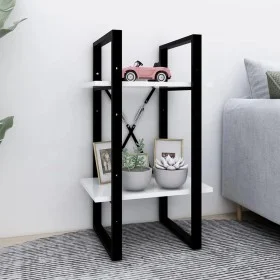 2-stufiges weißes Sperrholzregal 40x30x70 cm von vidaXL, Bücherregale und Regale - Ref: Foro24-806407, Preis: 28,12 €, Rabatt: %