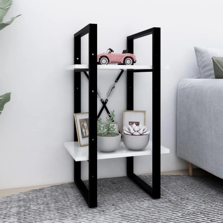 2-tier white plywood shelf 40x30x70 cm by vidaXL, Bookcases and shelves - Ref: Foro24-806407, Price: 28,40 €, Discount: %