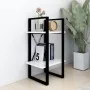 2-tier white plywood shelf 40x30x70 cm by vidaXL, Bookcases and shelves - Ref: Foro24-806407, Price: 28,12 €, Discount: %