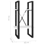 2-stufiges weißes Sperrholzregal 40x30x70 cm von vidaXL, Bücherregale und Regale - Ref: Foro24-806407, Preis: 28,12 €, Rabatt: %