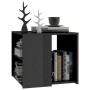 Glossy gray plywood side table 50x50x45 cm by vidaXL, Side tables - Ref: Foro24-806390, Price: 41,19 €, Discount: %