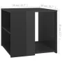 Beistelltisch aus glänzend grauem Sperrholz, 50 x 50 x 45 cm von vidaXL, Seitentische - Ref: Foro24-806390, Preis: 40,69 €, R...