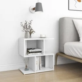 White plywood bedside table 50x30x51.5cm by vidaXL, Nightstands - Ref: Foro24-806364, Price: 29,42 €, Discount: %
