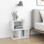 Glossy white plywood bedside table 50x30x51.5cm by vidaXL, Nightstands - Ref: Foro24-806376, Price: 32,83 €, Discount: %