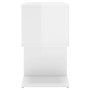 Glossy white plywood bedside table 50x30x51.5cm by vidaXL, Nightstands - Ref: Foro24-806376, Price: 32,83 €, Discount: %