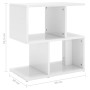 Glossy white plywood bedside table 50x30x51.5cm by vidaXL, Nightstands - Ref: Foro24-806376, Price: 32,83 €, Discount: %