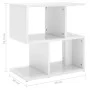 Glossy white plywood bedside table 50x30x51.5cm by vidaXL, Nightstands - Ref: Foro24-806376, Price: 32,39 €, Discount: %