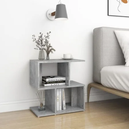 Engineered wood gray concrete bedside table 50x30x51.5cm by vidaXL, Nightstands - Ref: Foro24-806372, Price: 28,18 €, Discoun...