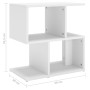 Mesitas de noche 2 uds madera contrachapada blanco 50x30x51,5cm de vidaXL, Mesitas de noche - Ref: Foro24-806365, Precio: 48,...