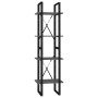 4-tier shelving unit gray plywood 40x30x140 cm by vidaXL, Bookcases and shelves - Ref: Foro24-806419, Price: 46,83 €, Discoun...