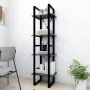 4-stöckiges Regal aus grauem Sperrholz, 40 x 30 x 140 cm von vidaXL, Bücherregale und Regale - Ref: Foro24-806419, Preis: 46,...