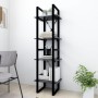 4-stöckiges Regal aus grauem Sperrholz, 40 x 30 x 140 cm von vidaXL, Bücherregale und Regale - Ref: Foro24-806419, Preis: 46,...
