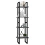 4-stöckiges Regal aus grauem Sperrholz, 40 x 30 x 140 cm von vidaXL, Bücherregale und Regale - Ref: Foro24-806419, Preis: 46,...