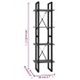 4-tier shelving unit gray plywood 40x30x140 cm by vidaXL, Bookcases and shelves - Ref: Foro24-806419, Price: 46,83 €, Discoun...