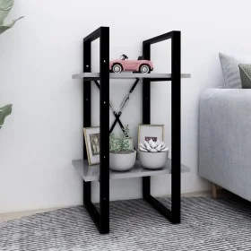 2-tier concrete gray plywood shelf 40x30x70 cm by vidaXL, Bookcases and shelves - Ref: Foro24-806411, Price: 31,21 €, Discoun...