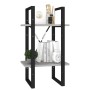 2-stufiges betongraues Sperrholzregal 40x30x70 cm von vidaXL, Bücherregale und Regale - Ref: Foro24-806411, Preis: 31,54 €, R...