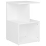 Mesita de noche madera de ingeniería blanca 35x35x55 cm de vidaXL, Mesitas de noche - Ref: Foro24-806346, Precio: 30,30 €, De...