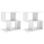 Mesitas de noche 2 uds contrachapada blanco brillo 50x30x51,5cm de vidaXL, Mesitas de noche - Ref: Foro24-806377, Precio: 53,...