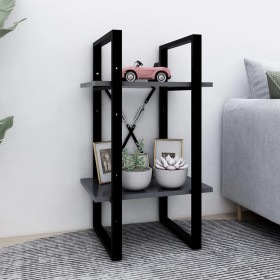 2-stöckiges Regal aus grauem Sperrholz, 40 x 30 x 70 cm von vidaXL, Bücherregale und Regale - Ref: Foro24-806409, Preis: 28,4...