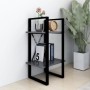2-stöckiges Regal aus grauem Sperrholz, 40 x 30 x 70 cm von vidaXL, Bücherregale und Regale - Ref: Foro24-806409, Preis: 28,4...
