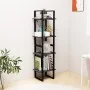 4-tier solid gray pine wood shelf 40x30x140 cm by vidaXL, Bookcases and shelves - Ref: Foro24-806424, Price: 47,86 €, Discoun...