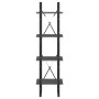 4-tier solid gray pine wood shelf 40x30x140 cm by vidaXL, Bookcases and shelves - Ref: Foro24-806424, Price: 47,86 €, Discoun...