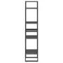 4-tier solid gray pine wood shelf 40x30x140 cm by vidaXL, Bookcases and shelves - Ref: Foro24-806424, Price: 47,86 €, Discoun...