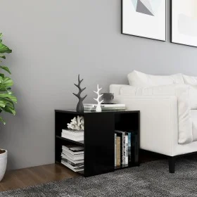 Mesa auxiliar madera contrachapada negro 50x50x45 cm de vidaXL, Mesas auxiliares - Ref: Foro24-806383, Precio: 43,86 €, Descu...
