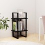 2-tier solid black pine wood shelf 40x30x70 cm by vidaXL, Bookcases and shelves - Ref: Foro24-806416, Price: 36,29 €, Discoun...