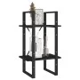 2-tier solid black pine wood shelf 40x30x70 cm by vidaXL, Bookcases and shelves - Ref: Foro24-806416, Price: 35,92 €, Discoun...