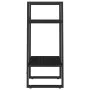 2-tier solid black pine wood shelf 40x30x70 cm by vidaXL, Bookcases and shelves - Ref: Foro24-806416, Price: 35,92 €, Discoun...