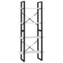 Solid white pine wood 4-level shelf 60x30x140 cm by vidaXL, Bookcases and shelves - Ref: Foro24-806443, Price: 66,32 €, Disco...