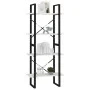 4-stöckiges Regal aus massivem Kiefernholz weiß 60x30x140 cm von vidaXL, Bücherregale und Regale - Ref: Foro24-806443, Preis:...
