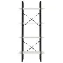 4-stöckiges Regal aus massivem Kiefernholz weiß 60x30x140 cm von vidaXL, Bücherregale und Regale - Ref: Foro24-806443, Preis:...