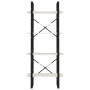 Solid white pine wood 4-level shelf 60x30x140 cm by vidaXL, Bookcases and shelves - Ref: Foro24-806443, Price: 66,32 €, Disco...
