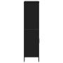 Aparador alto madera ingeniería negro 79,5x35,5x137,5 cm