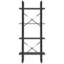 4-tier solid gray pine wood shelf 60x30x140 cm by vidaXL, Bookcases and shelves - Ref: Foro24-806444, Price: 51,96 €, Discoun...