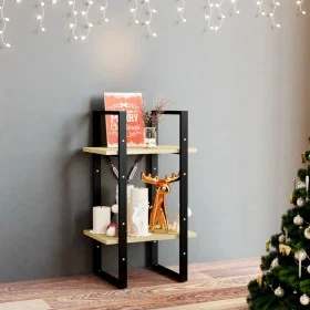 2-tier solid pine wood shelf 40x30x70 cm by vidaXL, Bookcases and shelves - Ref: Foro24-806412, Price: 32,14 €, Discount: %