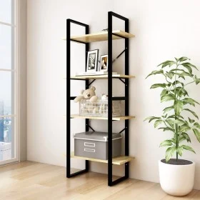 4-tier solid pine wood shelf 60x30x140 cm by vidaXL, Bookcases and shelves - Ref: Foro24-806442, Price: 58,65 €, Discount: %
