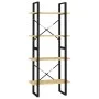4-stufiges Regal aus massivem Kiefernholz, 60 x 30 x 140 cm von vidaXL, Bücherregale und Regale - Ref: Foro24-806442, Preis: ...
