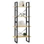 4-stufiges Regal aus massivem Kiefernholz, 60 x 30 x 140 cm von vidaXL, Bücherregale und Regale - Ref: Foro24-806442, Preis: ...