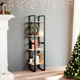 Solid pine wood 4-level shelf 40x30x140 cm by vidaXL, Bookcases and shelves - Ref: Foro24-806422, Price: 54,32 €, Discount: %