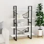 4-stufiges weißes Sperrholzregal 100x30x140 cm von vidaXL, Bücherregale und Regale - Ref: Foro24-806477, Preis: 54,69 €, Raba...