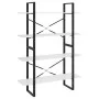 4-stufiges weißes Sperrholzregal 100x30x140 cm von vidaXL, Bücherregale und Regale - Ref: Foro24-806477, Preis: 54,69 €, Raba...